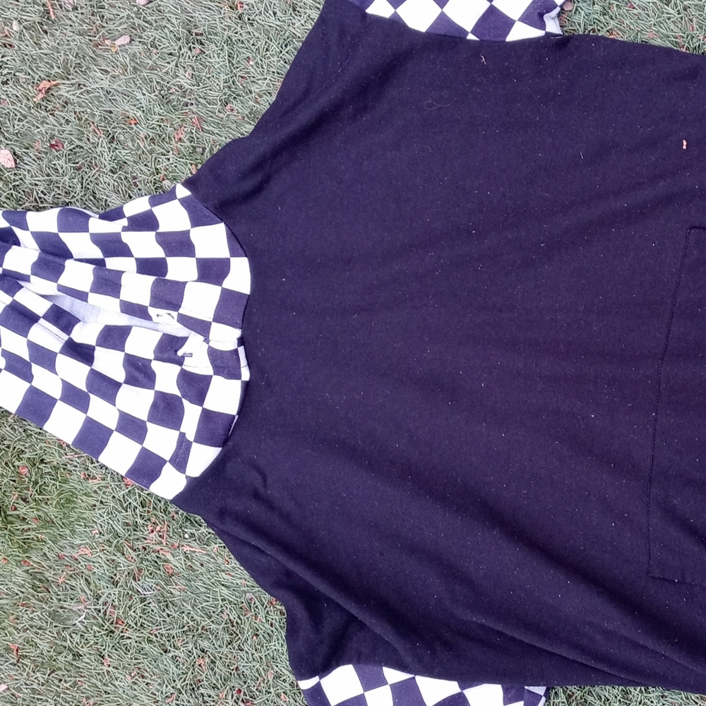 checkerd hoodie *read discription*